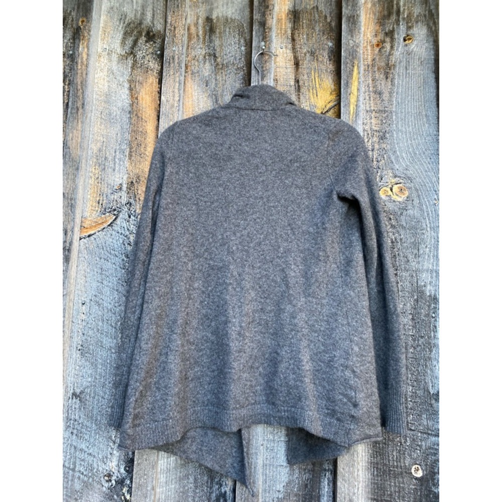 NEIMAN MARCUS 100% cashmere grey long sleeve open front cardigan sweater XS - Picture 4 of 7